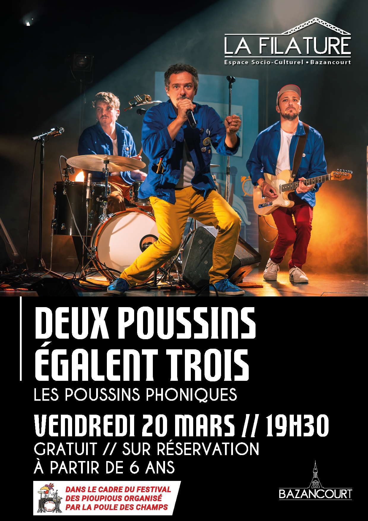 2 Poussins égalent 3